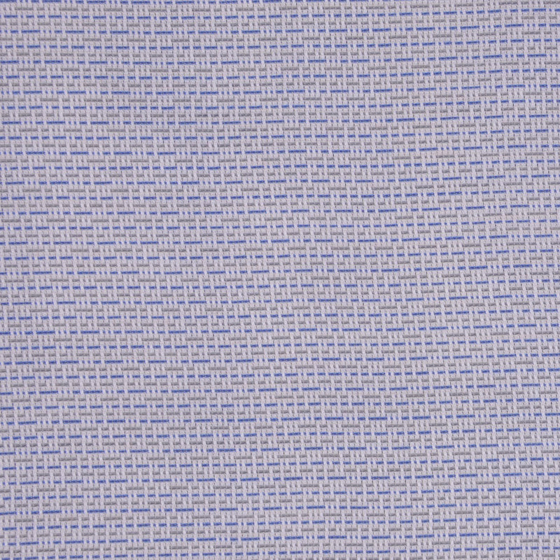 White/Powder Blue/Olive Striped Cotton Shirting
