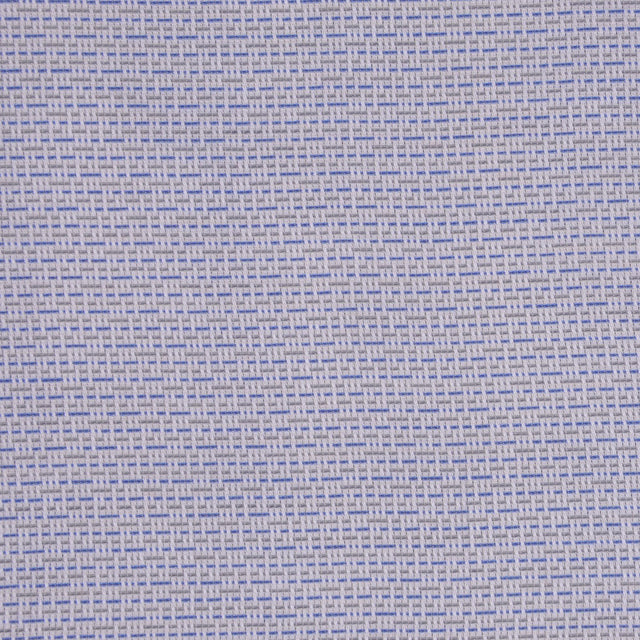 White/Powder Blue/Olive Striped Cotton Shirting