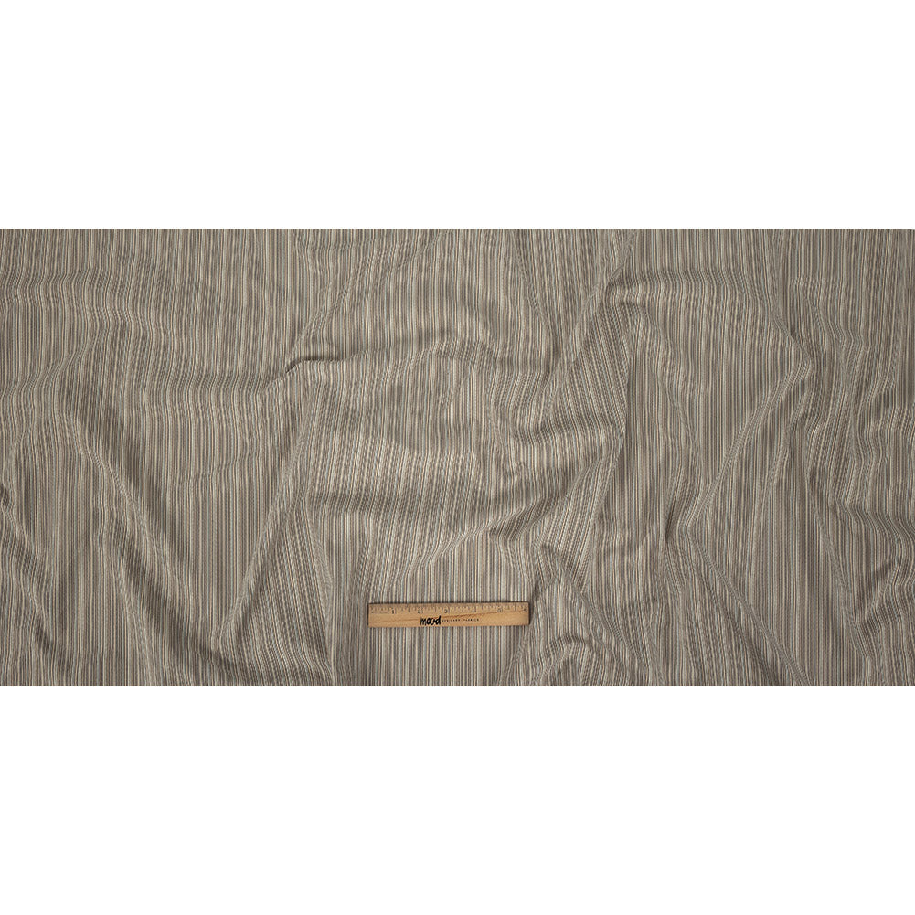 Blended Beige Striped Suiting