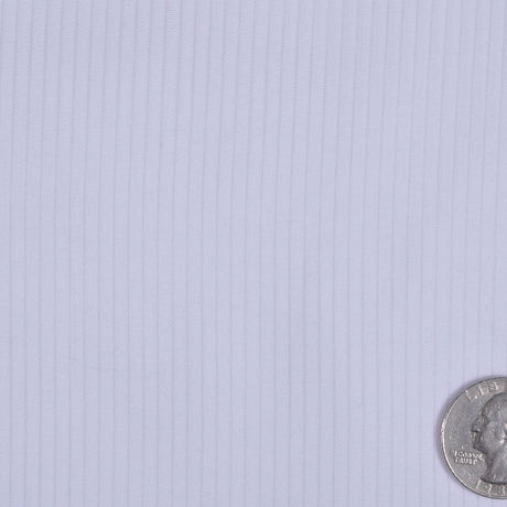White Sheer Striped Cotton Shirting