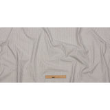 White and Tan Striped Cotton Woven