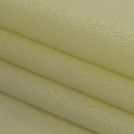 Pale Buttercup Cotton and Polyester Poplin