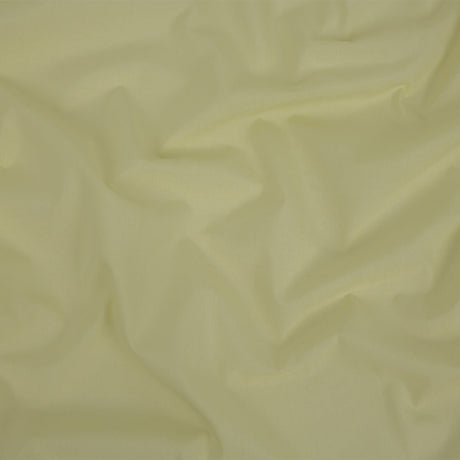 Pale Buttercup Cotton and Polyester Poplin