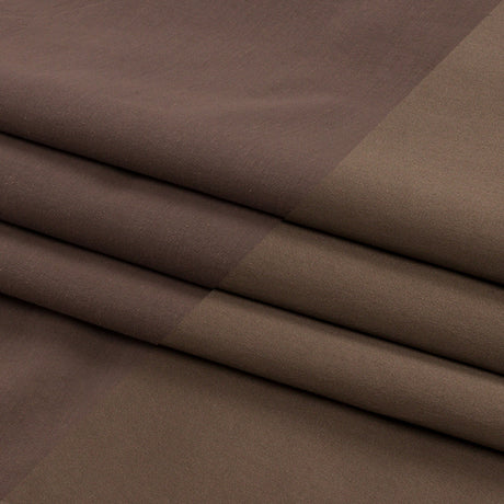 Taupe Double Faced Stretch Polyester Sateen and Twill