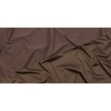 Taupe Double Faced Stretch Polyester Sateen and Twill