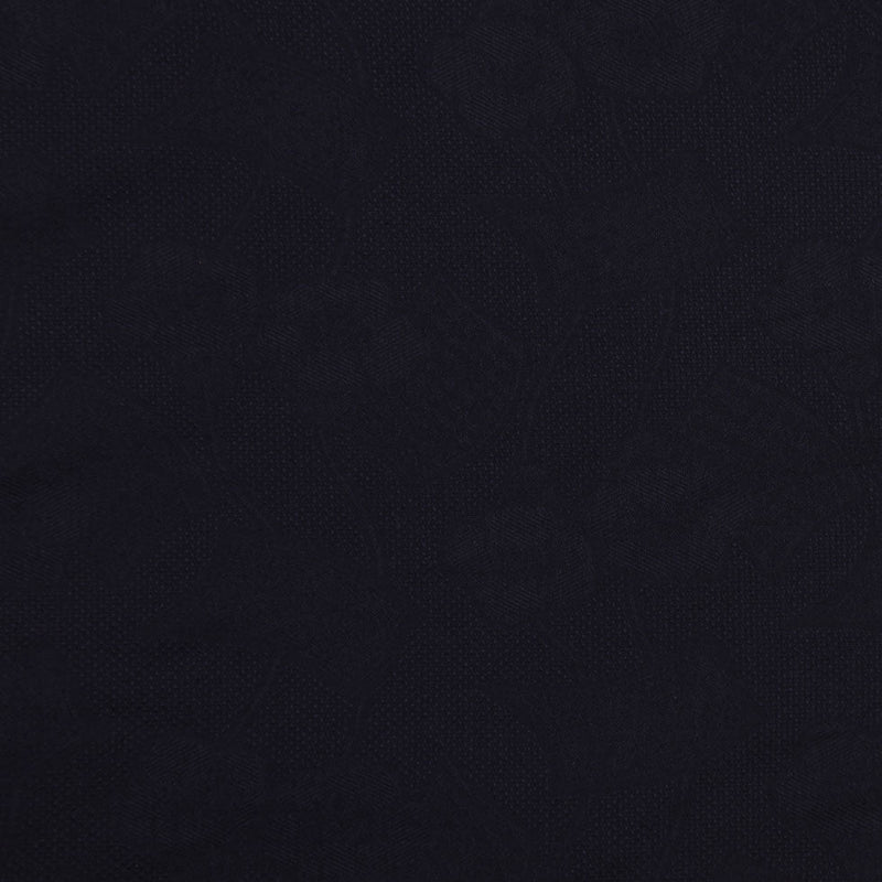 Loose-Woven Black Cotton Jacquard