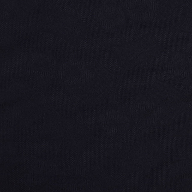 Loose-Woven Black Cotton Jacquard
