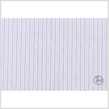 Warm White, Black and Brown Striped Stretch Cotton Shirting