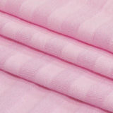 Baby Pink Tonal Stripes Cotton and Rayon Jersey