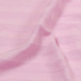 Baby Pink Tonal Stripes Cotton and Rayon Jersey