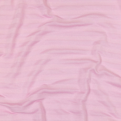 Baby Pink Tonal Stripes Cotton and Rayon Jersey
