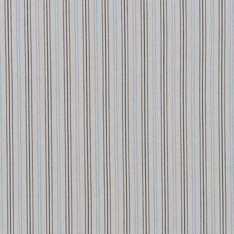 Light Gray Striped Cotton Stretch Shirting