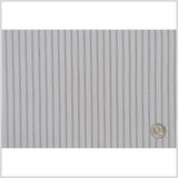 Light Gray Striped Cotton Stretch Shirting
