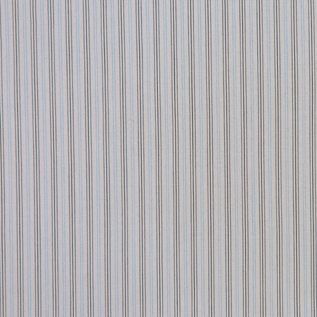 Light Gray Striped Cotton Stretch Shirting