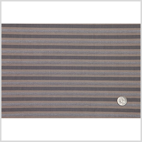 Beige/Gray Striped Shirting