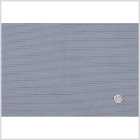 Antique Blue, Root Beer and Flax Striped Cotton Woven