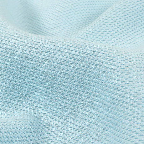 Baby Blue Tactile Diamonds Cotton and Polyester Woven