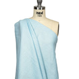Baby Blue Tactile Diamonds Cotton and Polyester Woven