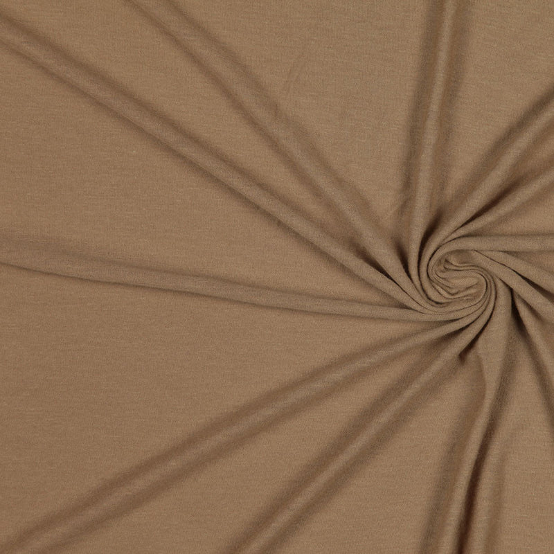 Beige Solid Jersey