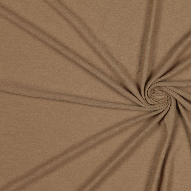 Beige Solid Jersey