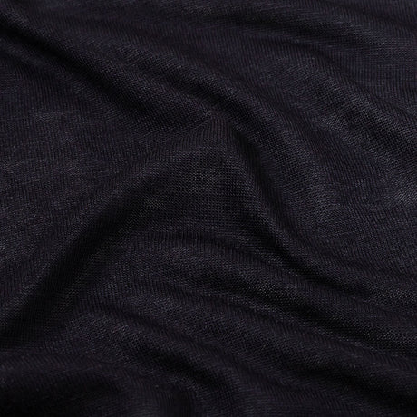 Midnight Navy Cotton and Rayon Jersey
