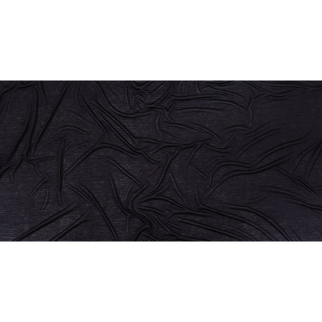 Midnight Navy Cotton and Rayon Jersey