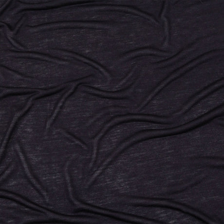 Midnight Navy Cotton and Rayon Jersey