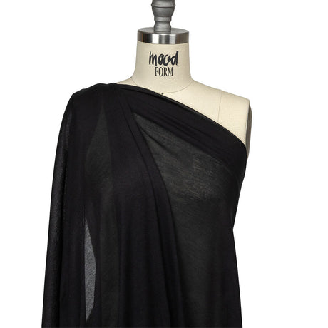 Black Lightweight Rayon Jersey