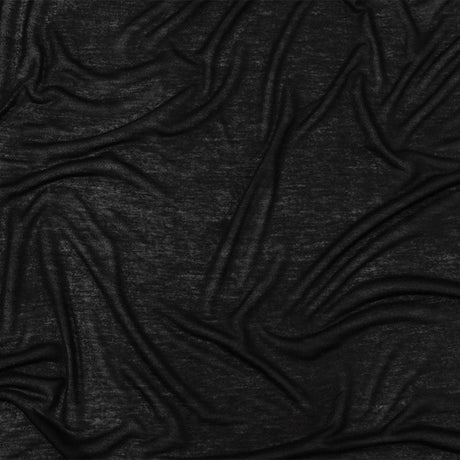 Black Lightweight Rayon Jersey