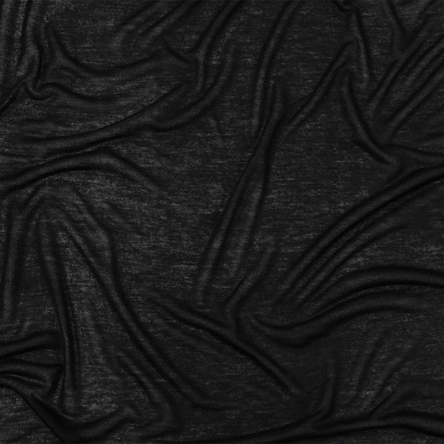 Black Lightweight Rayon Jersey