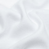 White Brushed Fleece-Like Cotton and Polyester Rib Knit