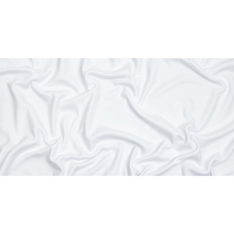 White Brushed Fleece-Like Cotton and Polyester Rib Knit