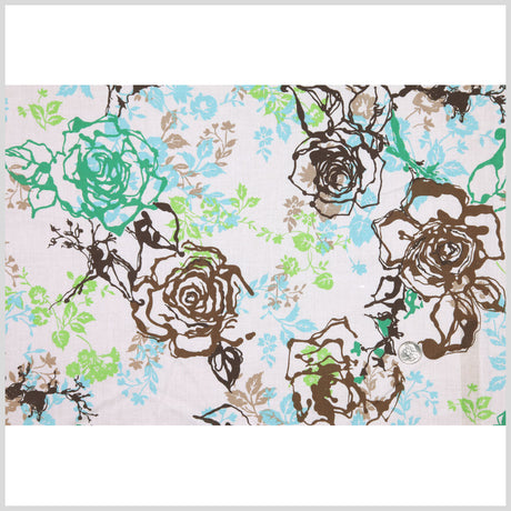 Multicolor Floral Cotton Batiste