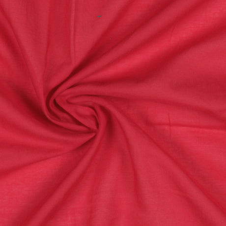 Scarlet Red Cotton Voile