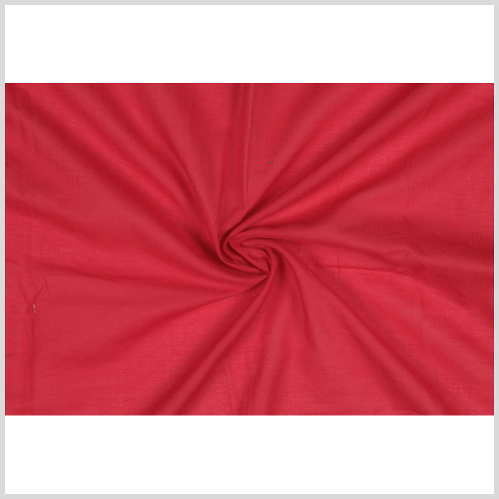 Scarlet Red Cotton Voile
