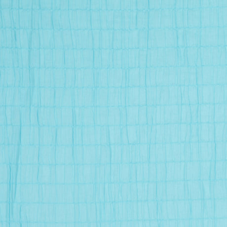 Sky Blue Puckered Cotton Woven