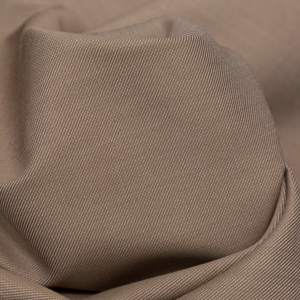 Greige and Almond Milk Double Faced Cotton Twill