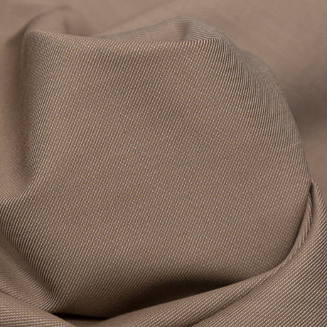 Greige and Almond Milk Double Faced Cotton Twill