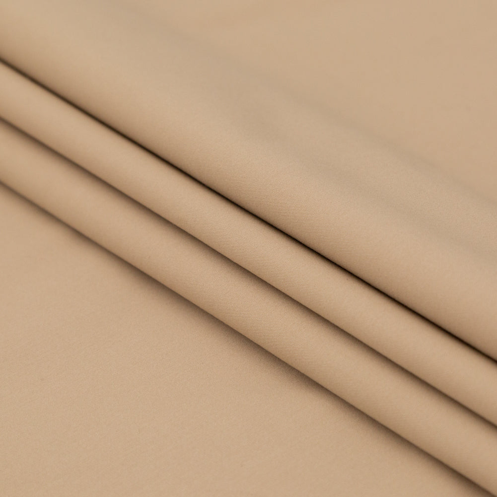 Nougat Stretch Cotton Poplin