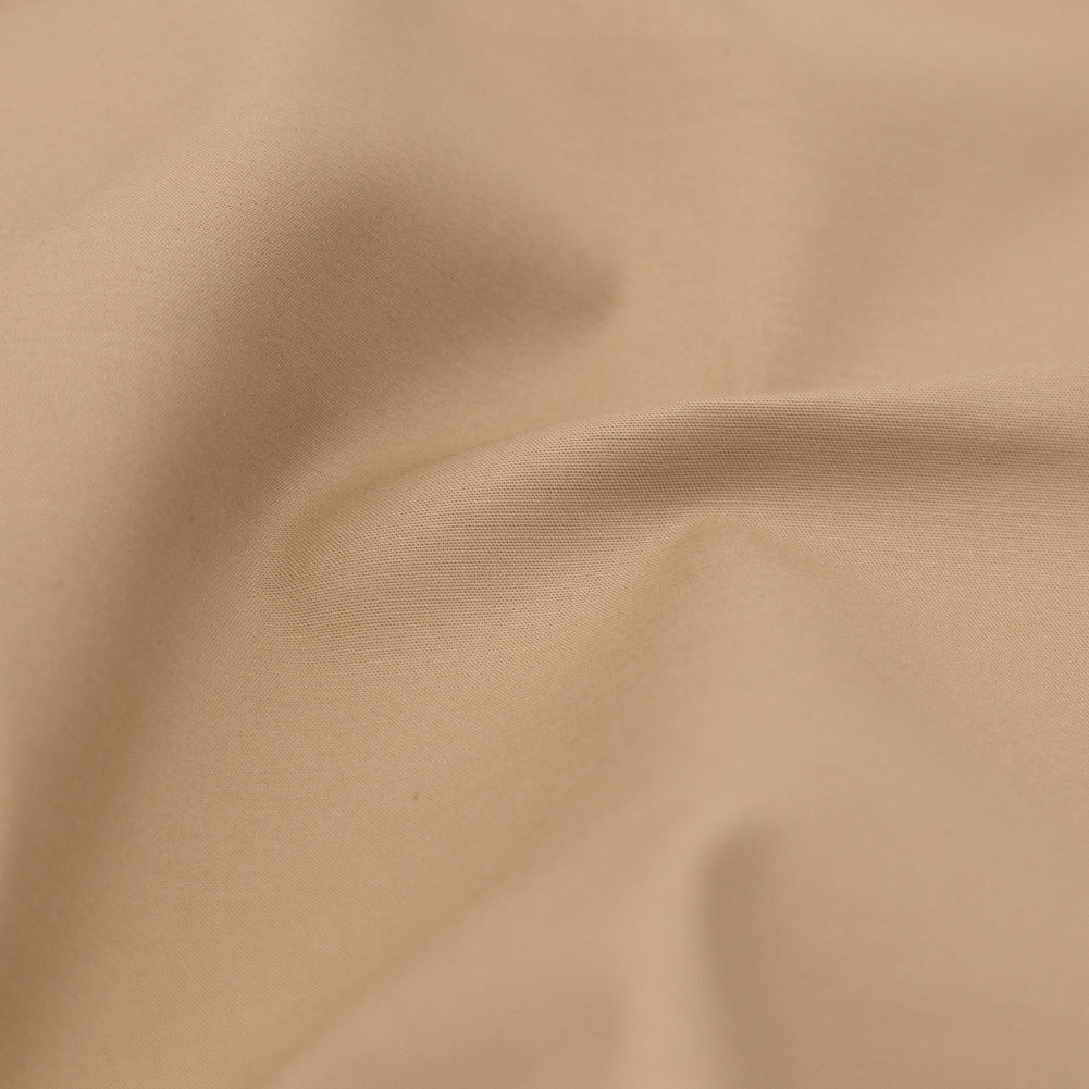 Nougat Stretch Cotton Poplin