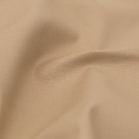 Nougat Stretch Cotton Poplin