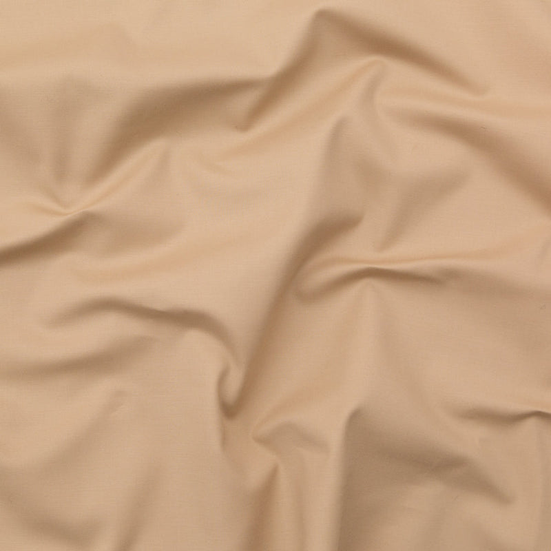 Nougat Stretch Cotton Poplin