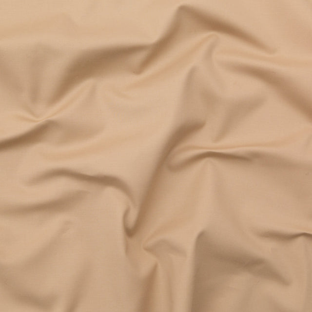 Nougat Stretch Cotton Poplin