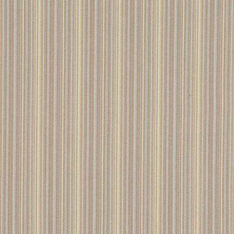 Italian Beige and Yellow Barcode Striped Stretch Cotton Suiting