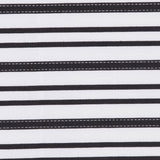 Italian Black and White Textured-Stripe Shirting