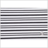 Italian Black and White Textured-Stripe Shirting