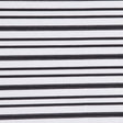 Italian Black and White Textured-Stripe Shirting