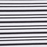 Italian Black and White Textured-Stripe Shirting