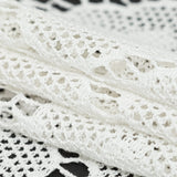 Off-White Cotton Crochet Lace