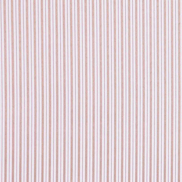 White/Beige/Red Striped Shirting